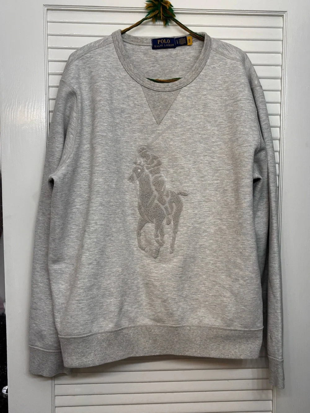 Polo Ralph Lauren Men’s  Big Pony Crewneck Sweatshirt Gray
